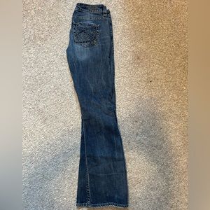 Women’s silver jeans